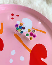 Load image into Gallery viewer, Rainbow Smiley Faces Sammy Studs