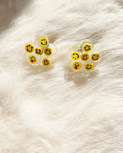 Load image into Gallery viewer, Yellow Smiley Faces Sammy Studs