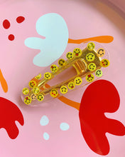 Load image into Gallery viewer, Yellow Smiley Faces Hair Clips