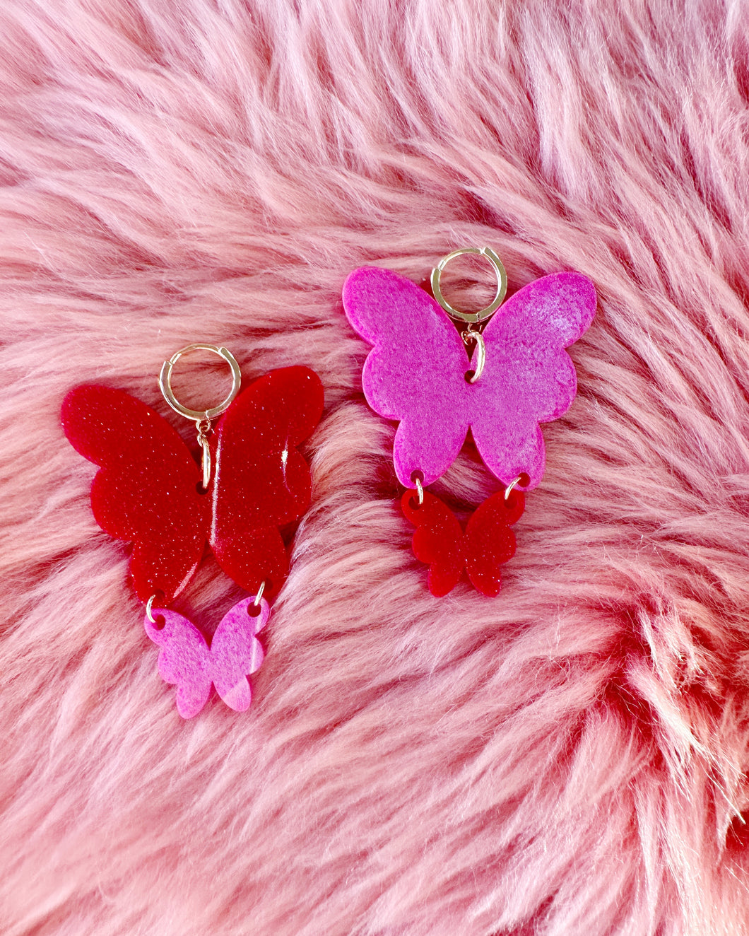 Lovely Liv Butterfly Earrings - OOAK