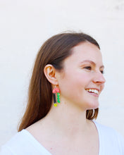 Load image into Gallery viewer, Verdant Multicolor Juno Earrings
