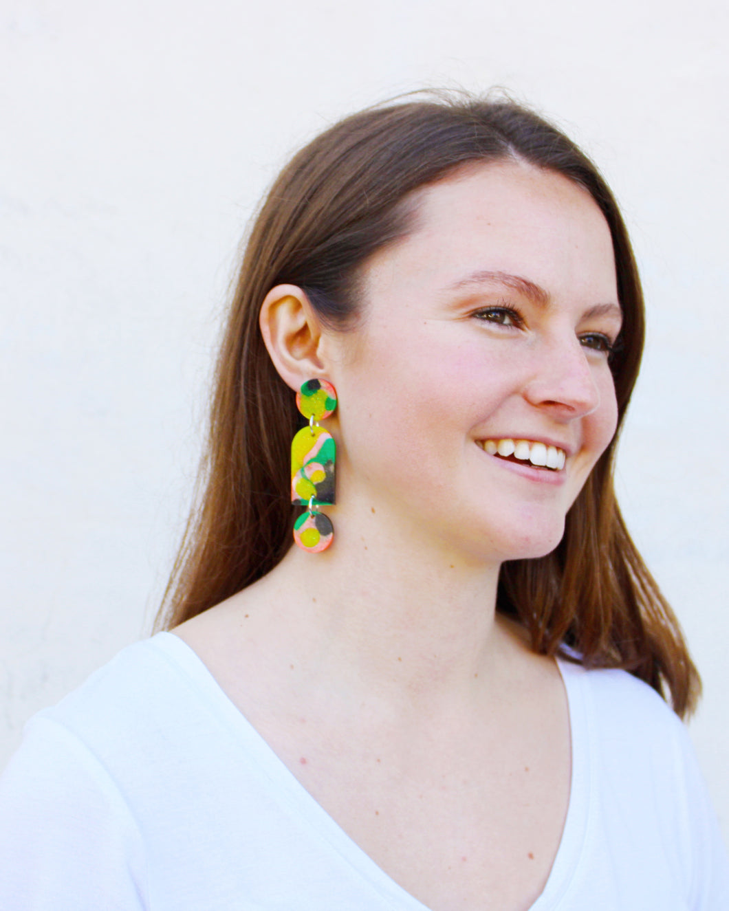 Verdant Marble Della Earrings