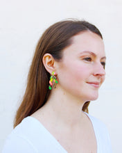 Load image into Gallery viewer, Verdant Marble Tamar Earrings
