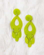 Load image into Gallery viewer, Acid Green Bianca Earrings
