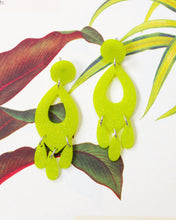 Load image into Gallery viewer, Acid Green Bianca Earrings
