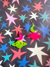 Load image into Gallery viewer, Neon Space Ingrid Earrings
