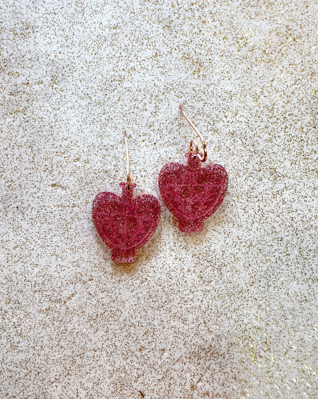 Magenta Sparkle Love Potion Earrings