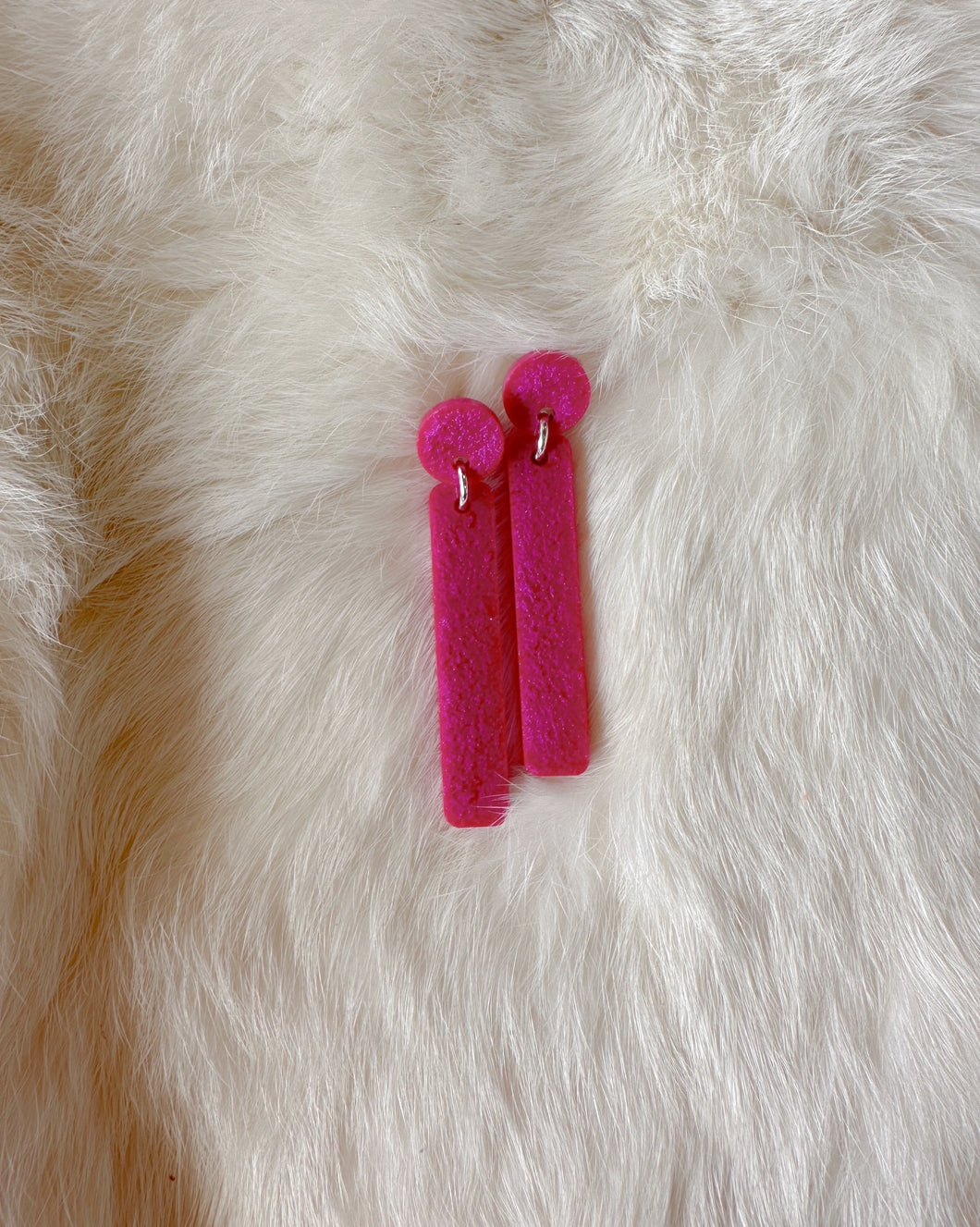 Pink Sarah Earrings - OOAK