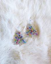 Load image into Gallery viewer, Silver Christmas Tree Earrings
