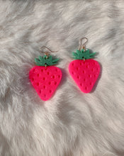 Load image into Gallery viewer, Spring Fling Strawberry Earrings
