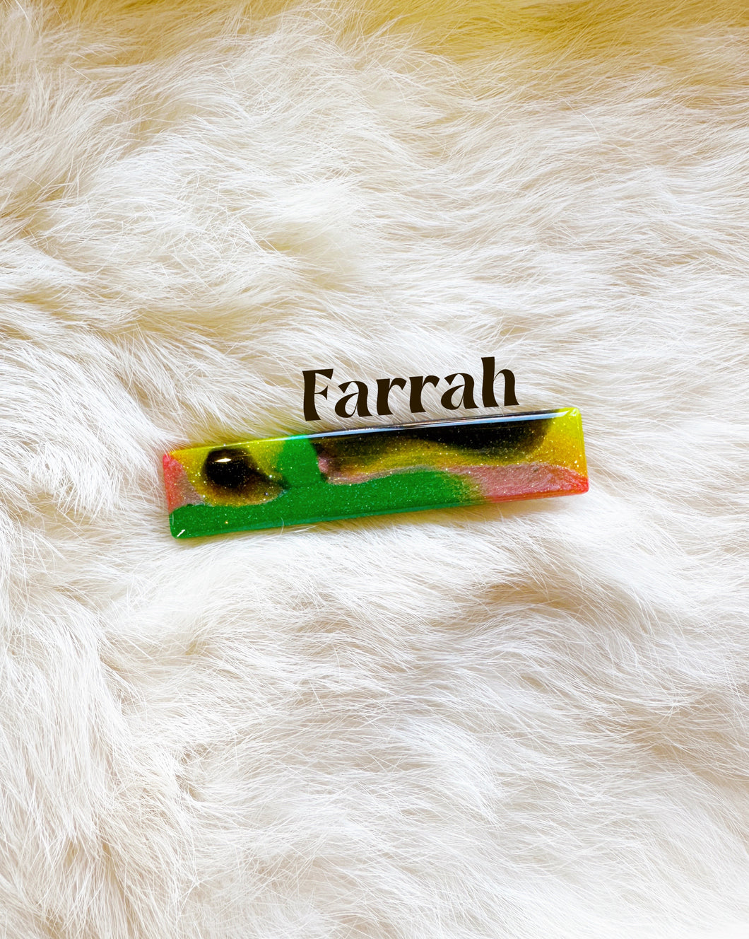 Verdant Marbled Hair Clips