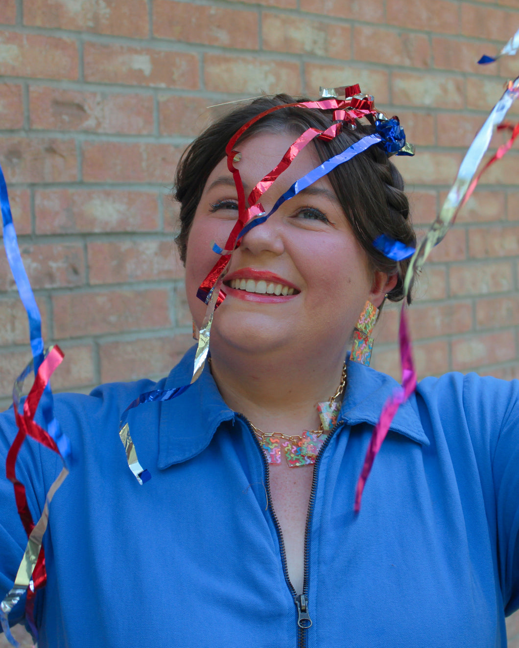 Party Streamers Joanna Charm Necklace