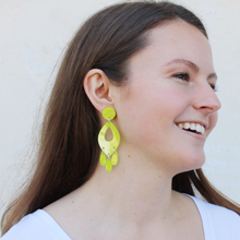 Load image into Gallery viewer, Acid Green Bianca Earrings
