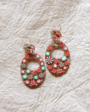 Load image into Gallery viewer, Peppermint Party Bernadette Earrings
