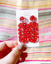 Load image into Gallery viewer, Red Flowers Zooey Earrings
