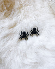 Load image into Gallery viewer, Noir Spider Earrings
