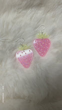 Load and play video in Gallery viewer, Sunkissed Strawberry Earrings
