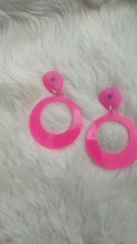 Load and play video in Gallery viewer, Bubblegum Glow Brigitte Earrings
