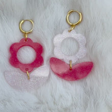 Load and play video in Gallery viewer, Candy Apple Red &amp; Peach UV Julie Earrings
