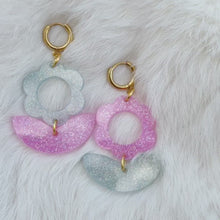 Load and play video in Gallery viewer, Mint &amp; Candy Floss UV Julie Earrings

