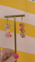Load and play video in Gallery viewer, Rainbow Polka Dot Parker Earrings
