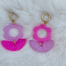 Load and play video in Gallery viewer, Hot Pink &amp; Candy Floss Julie Earrings
