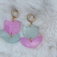 Load and play video in Gallery viewer, Candy Floss &amp; Mint UV Judy Earrings

