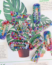 Load image into Gallery viewer, Night Garden Hair Clips
