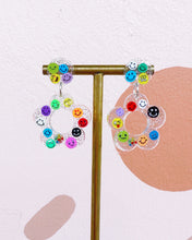Load image into Gallery viewer, Rainbow Smiley Face Hyo Jin Earrings
