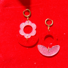 Load image into Gallery viewer, Candy Apple Red &amp; Peach UV Julie Earrings
