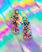 Load image into Gallery viewer, Rainbow Heart Parker Earrings
