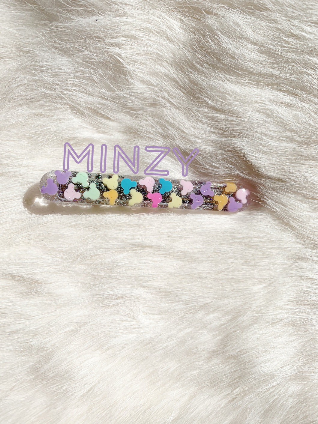 Pastel Mouse Sprinkles Hair Clips