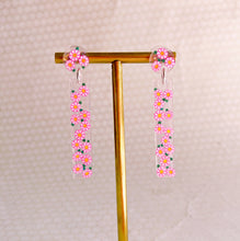 Load image into Gallery viewer, Garden Party Pink Daisies Sarah Earrings
